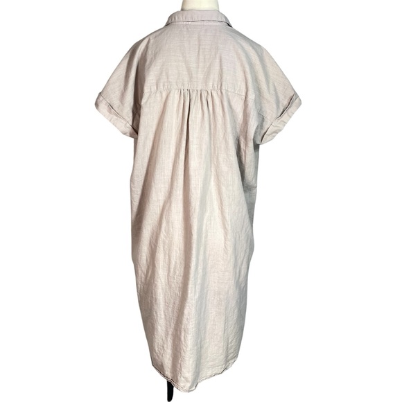 Button Down Shirt Dress Cotton - Picture 4 of 7